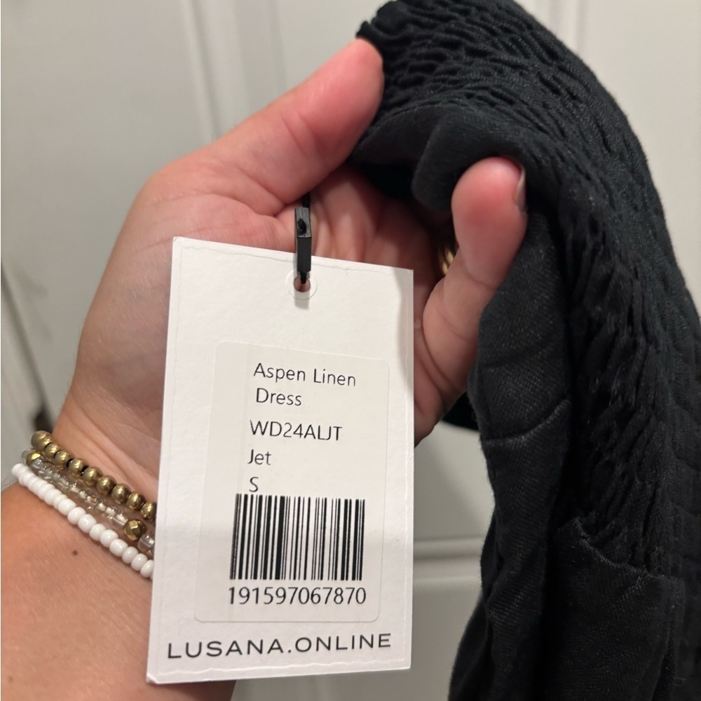 Lusana online black maxi dress small - Picture 4 of 4